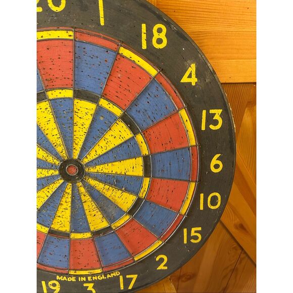 Vintage Foremost Double Sided Dartboard Baseball Board Made in England 17” (5262 - Picture 4 of 11